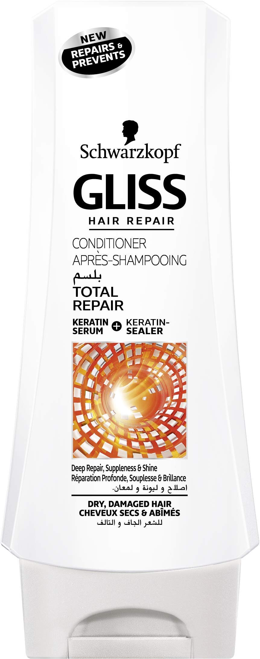 Gliss Total Repair Conditioner with Liquid Keratin – 200 ml