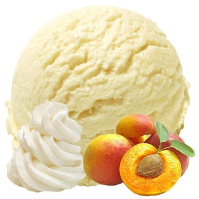 Cream Peach-Flavored Ice Cream Powder, Vegan, Sugar-Free, Lactose-Free, Gluten-Free, Low-Fat, 1 kg