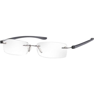 Eschenbach Rimless Reading Glasses, +2.5 D, Anthracite