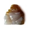 Gray-Brown Agate Buddha, 2 cm view 1