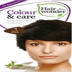 Colour and Care – 3 Dark Brown, 3.50 Ounces, by Hair Wonder by Nature