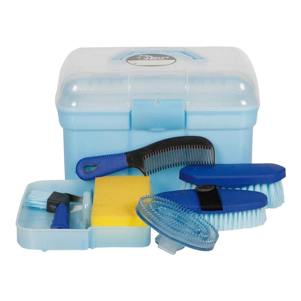 Harry's Horse Complete Grooming Box, Light Blue