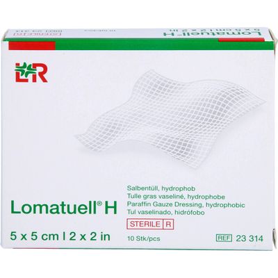 LOMATUELL H Ointment Tulle 5 x 5 cm Sterile, 10 Count