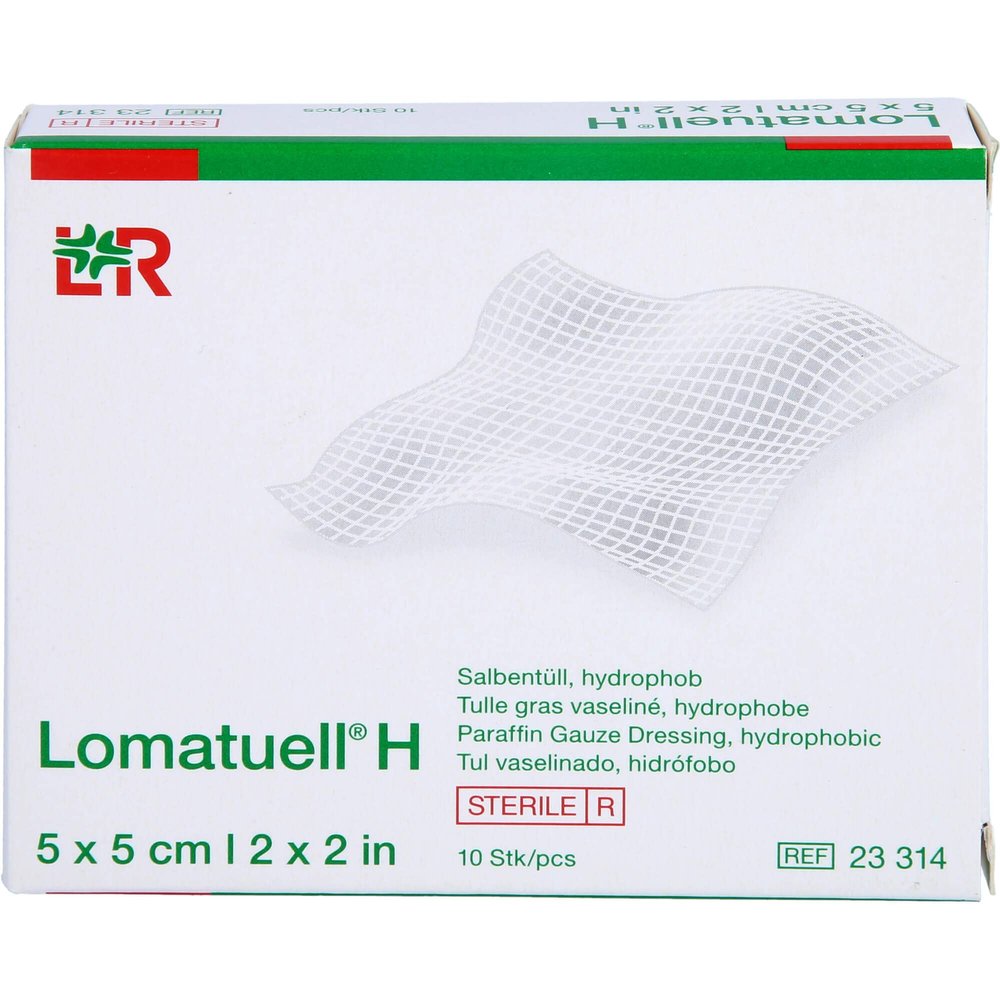 LOMATUELL H Ointment Tulle 5 x 5 cm Sterile, 10 Count