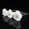 Miya 4-Piece Princess Mei Flower Hair Spirals with Pearl and Rhinestone Details view 2