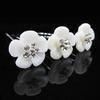 Miya 4-Piece Princess Mei Flower Hair Spirals with Pearl and Rhinestone Details view 4