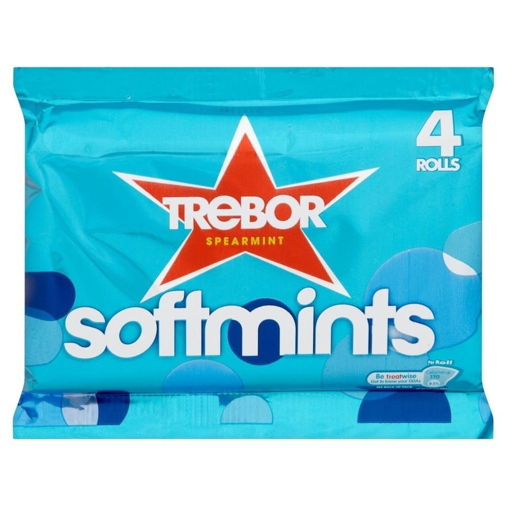 Trebor Softmints Spearmint (4 per pack, 179 g) - Pack of 2