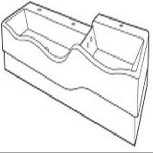 Keramag 3BAMBINI Front Decorative Panel for 3Bambini Play and Washbasin Unit, Left, White