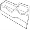 Keramag 3BAMBINI Front Decorative Panel for 3Bambini Play and Washbasin Unit, Left, White view 1