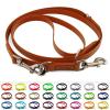 LENNIE Adjustable BioThane Dog Leash, 9 mm x 5 m, Light Brown, Double-Ended view 1