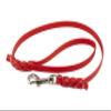 LENNIE BioThane Dog Lead, 9 mm Wide, 3 m Long, Red, Braided with Hand Loop view 2