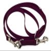 LENNIE Adjustable BioThane Leash, 13mm Wide, 3.5m Long, Burgundy, Sewn, Double Leash view 1