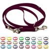 LENNIE Adjustable BioThane Leash, 13mm Wide, 3.5m Long, Burgundy, Sewn, Double Leash view 2