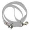 LE​​NNIE Adjustable BioThane Dog Lead, 16 mm Wide, 4 m Long, White, Double Lead view 2