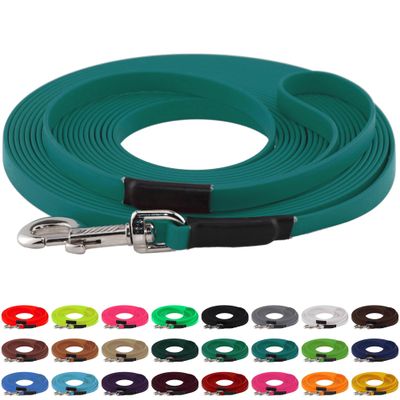 LENNIE BioThane Training Leash, 19 mm, for Dogs 35 kg+, 2 m, Teal