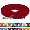 LENNIE BioThane Long Line, 13 mm, 20 m, for Dogs 15–25 kg, No Hand Loop, Red, Braided view 2