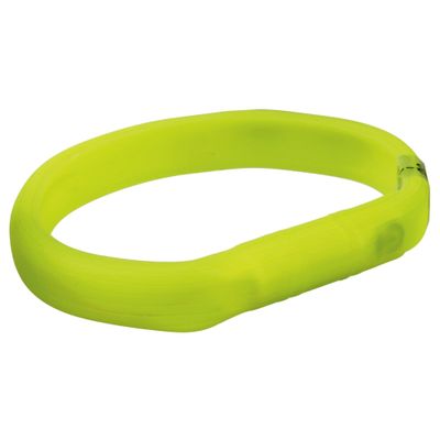 TRIXIE Rechargeable LED Light-Up Collar for Dogs, Size L/XL, Green