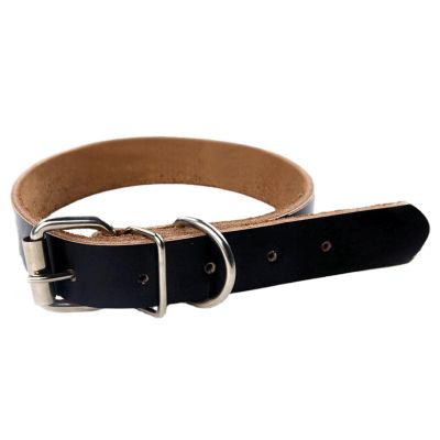 Vigcebit Rolled Leather Dog Collar