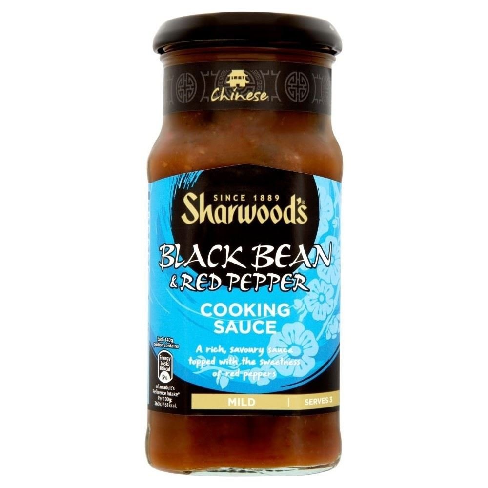 Sharwood's Cooking Sauce - Black Bean & Red Pepper (425 g) - Pack of 6