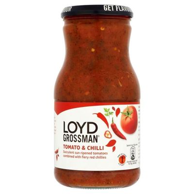 Loyd Grossman Pasta Sauce - Tomato & Chili (660 g) - Pack of 6