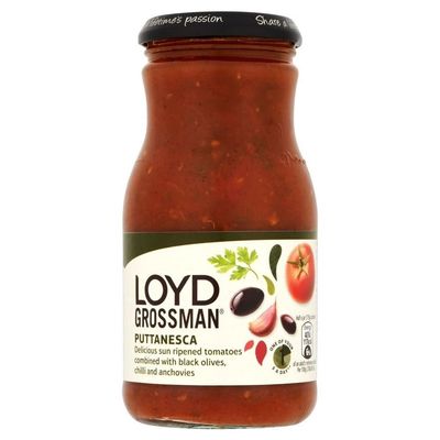 Loyd Grossman Pasta Sauce - Puttanesca (350 g) - Pack of 6