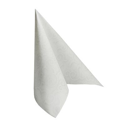 PAPSTAR ROYAL Collection Casali Napkins, 50, 1/4-Fold, 40 x 40 cm, White, #84876