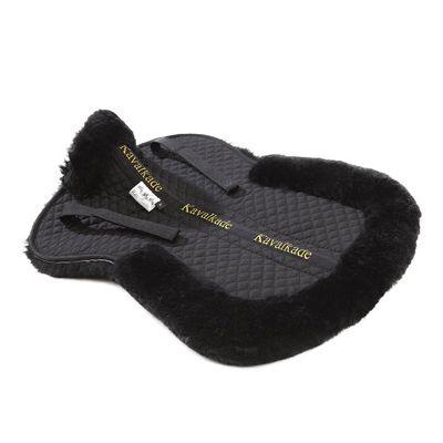 Kavalkade Saddle Pad with Medical Sheepskin, Black, M