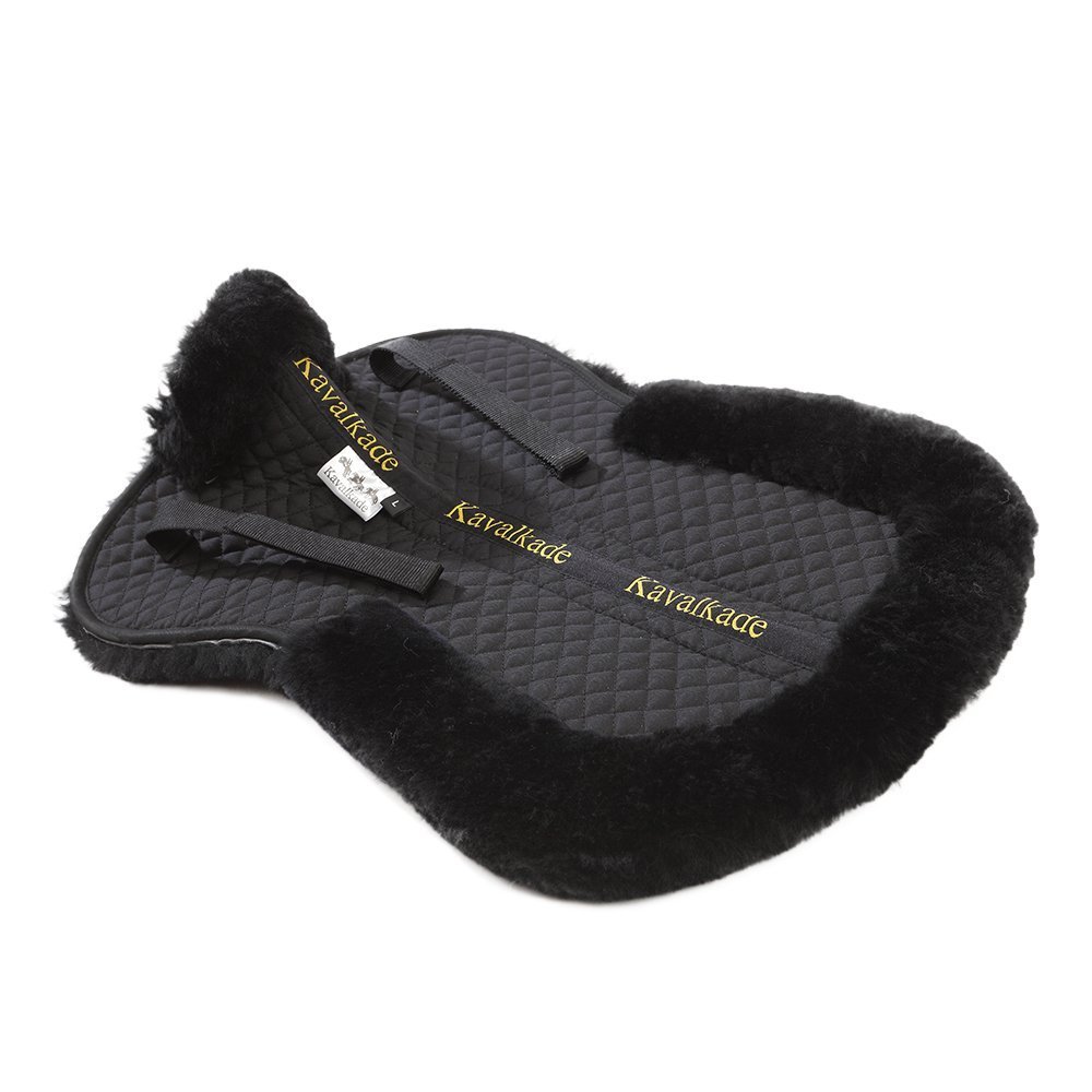 Kavalkade Saddle Pad with Medical Sheepskin, Black, M
