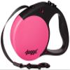 doggo Everyday Retractable Dog Leash, 4.6 m Belt, for Large Dogs up to 50 kg, Pink with Black Soft-Grip Handle view 1