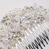 Miya Style 10 Silver Pearl and Crystal Floral Hair Comb view 3