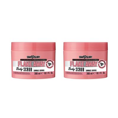 Soap & Glory Flake Away Body Scrub 300 ml, Pack of 2