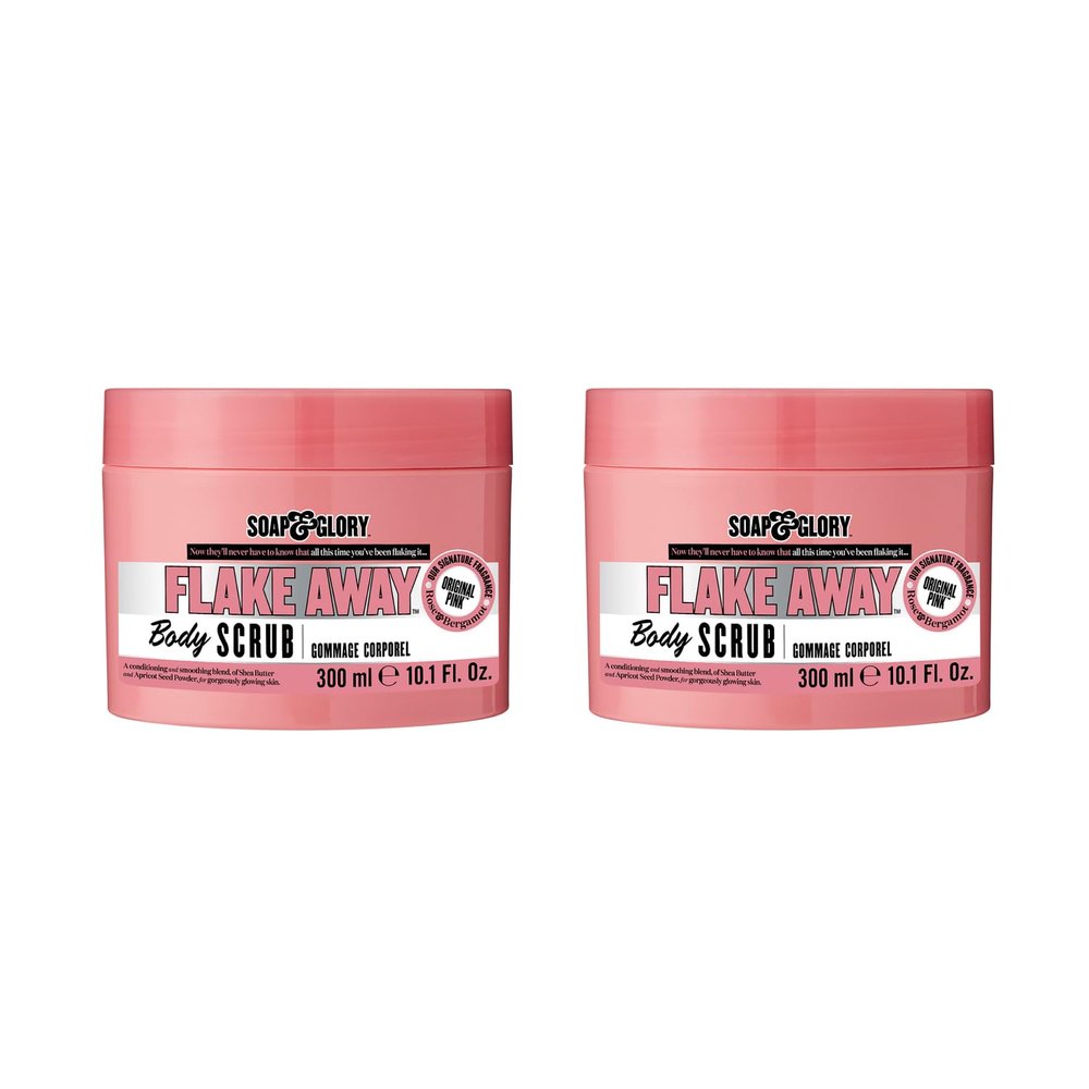 Soap & Glory Flake Away Body Scrub 300 ml, Pack of 2
