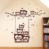 Ilka Parey Owl Wall Decal with Custom Name, Butterflies and Dots, White, XXL 140 x 140 cm view 2