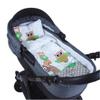 BabyLux 2-Piece Bedding Set for Stroller, Bassinet or Cradle, 60 x 78 cm, Green Owl view 1