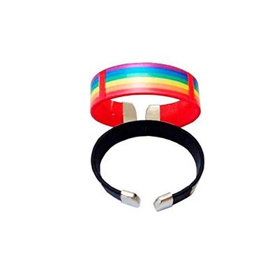 Large Round Bracelet with the Flag