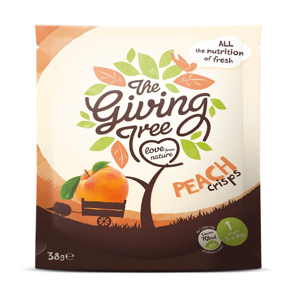 Giving Tree Ventures Peach Crisps 38 g (Case of 12)