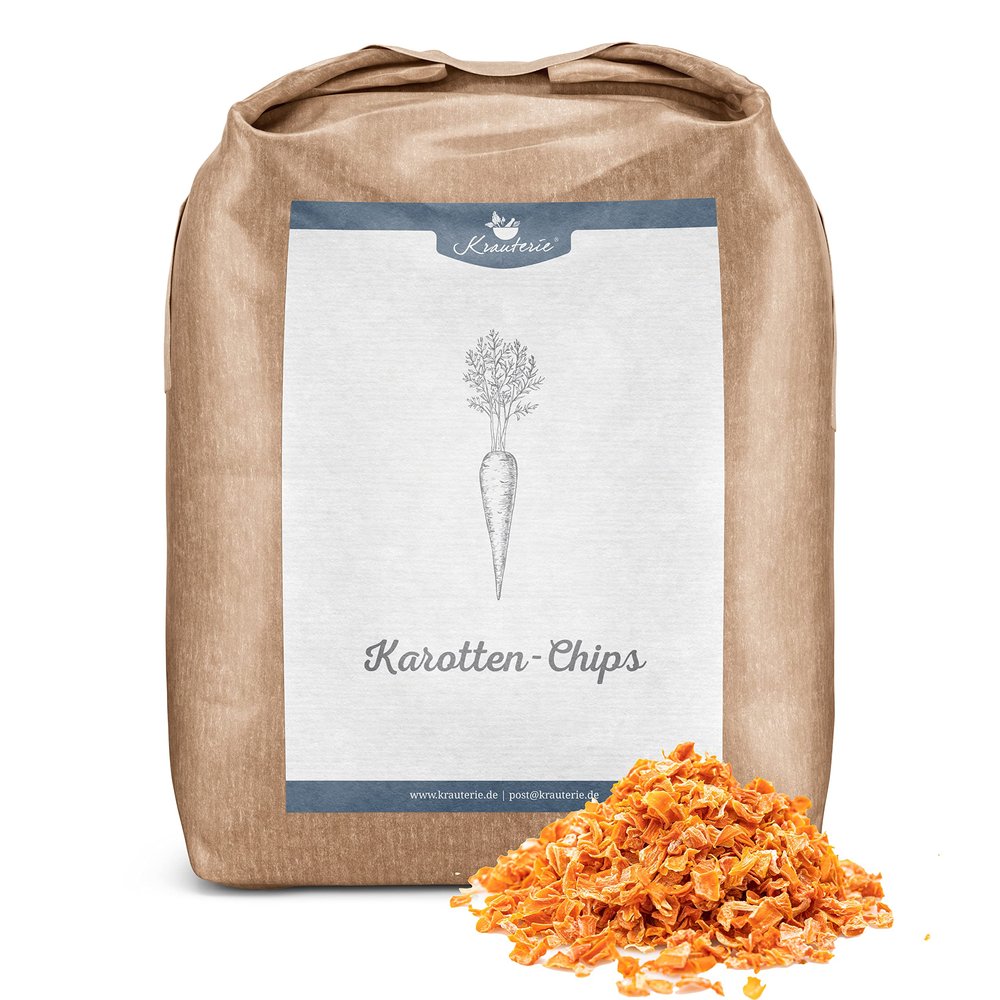 Krauterie Carrot Chips for Horses, Finely Cut (5,000 g)