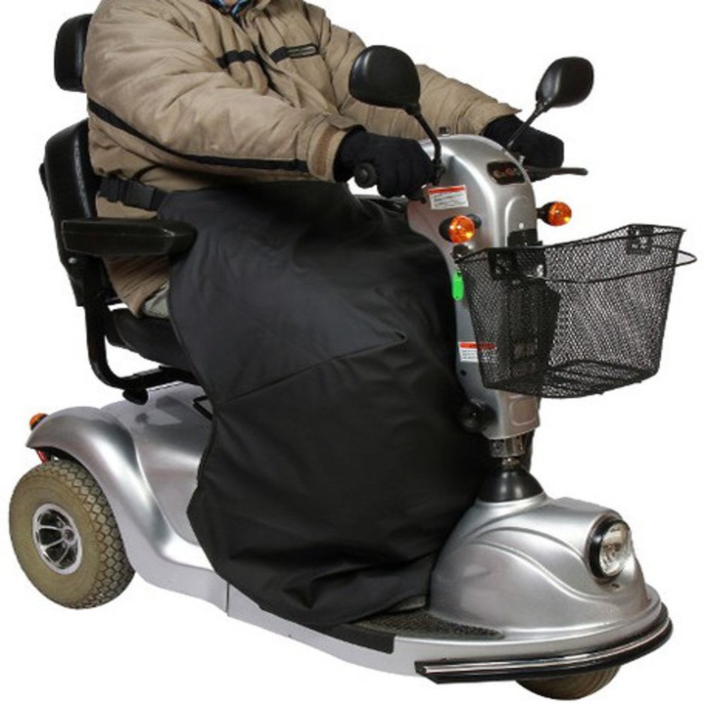 Mobilex Thermal Knee Blanket for Wheelchair and Scooter Users, Black, Seat Width 45–52 cm