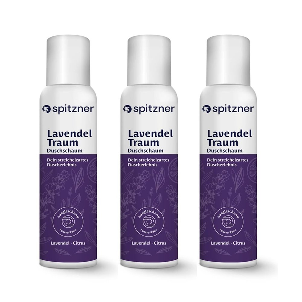 Spitzner Lavender Shower Foam (3 x 150 ml)