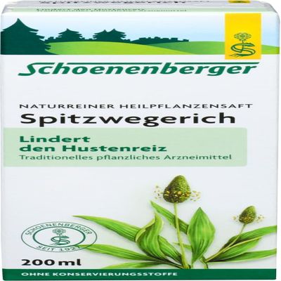 Schoenenberger Ribwort Plantain Organic Medicinal Plant Juice (2 x 200 ml)