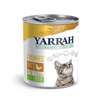 4-Pack Yarrah Chicken Chunks in Sauce with Nettle & Tomato, 405 g