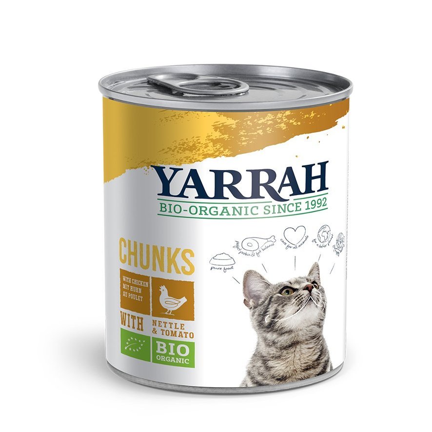 4-Pack Yarrah Chicken Chunks in Sauce with Nettle & Tomato, 405 g