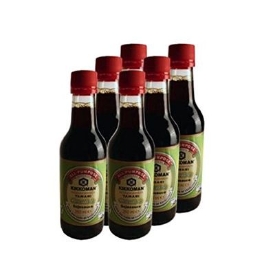 12-Pack Kikkoman Tamari Soy Sauce, Gluten-Free, 250 mL