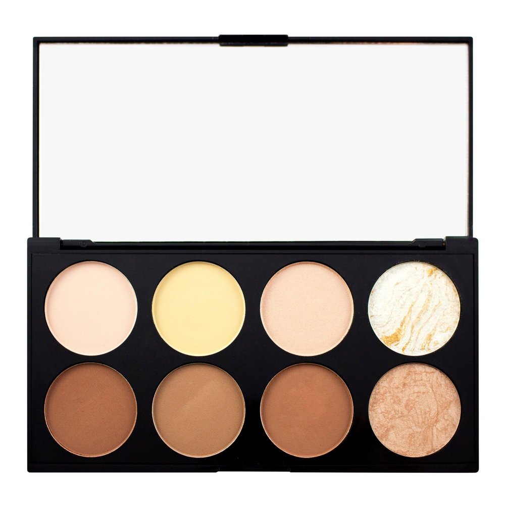 Makeup Revolution Ultra Contour Palette with Highlighters and Contour Shades, Vegan, 13 g