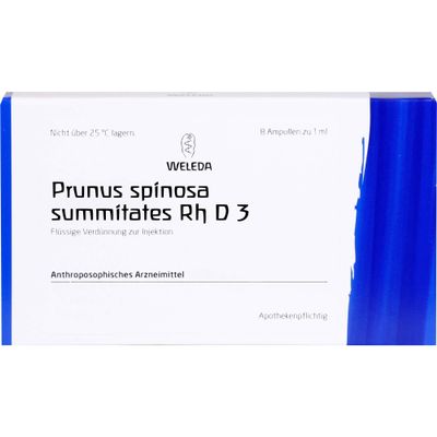 Prunus spinosa summitates Rh D3 WELEDA Ampoules, 8 Ampoules