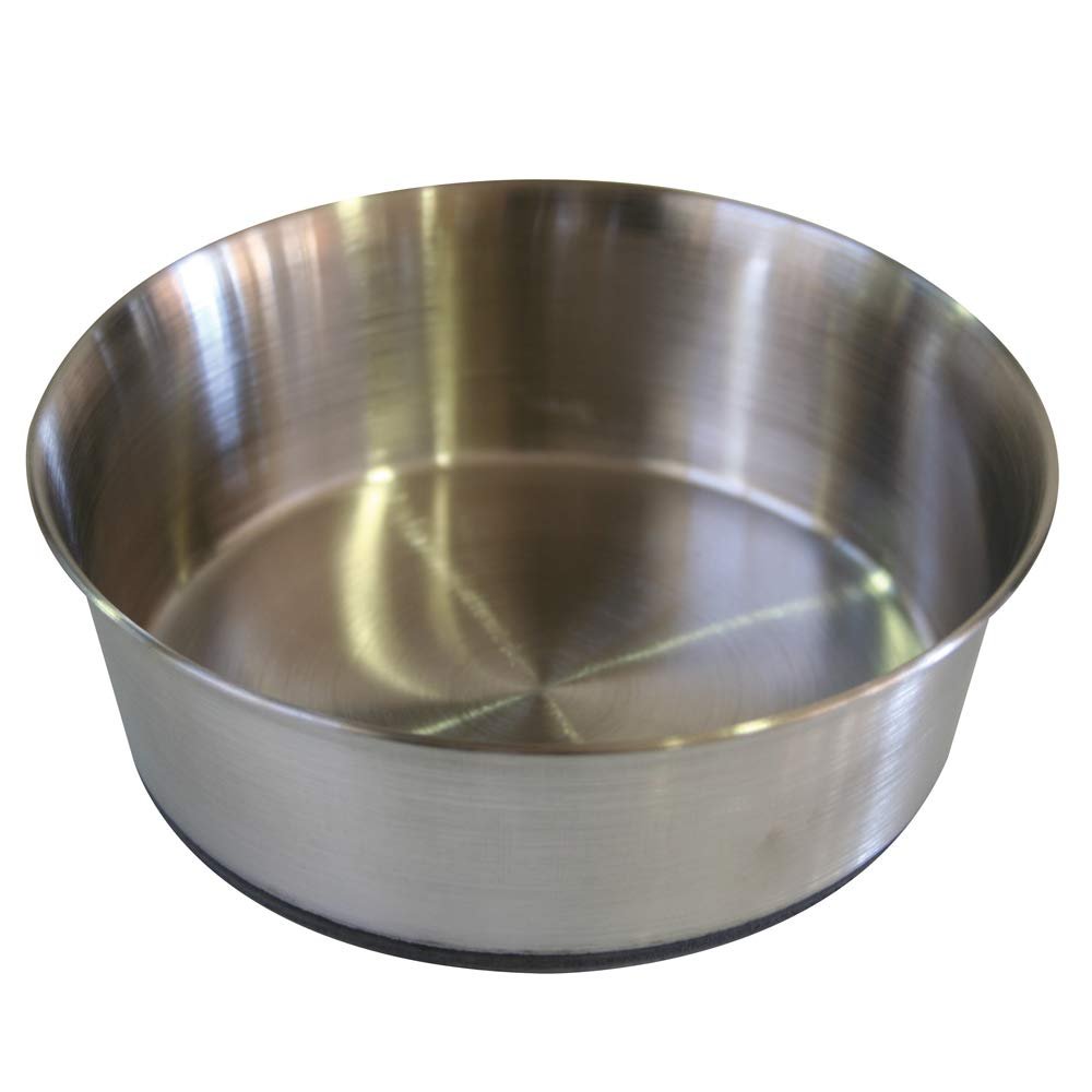 Croci C6059447 Stainless Steel Bowl with Rubber, 1.0 Litre, 16 cm