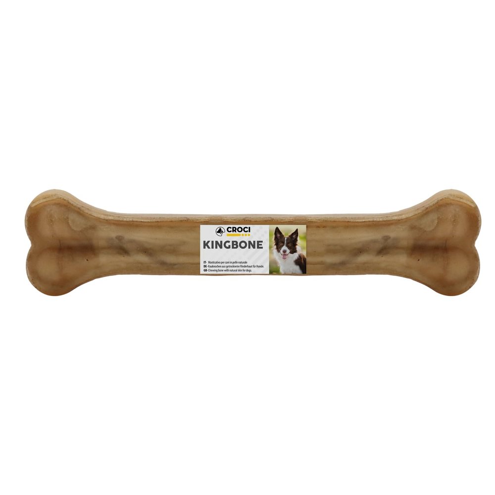 Croci King Bone Dog Chew - Premium Natural Beef Hide Dental Stick 32cm - 450g