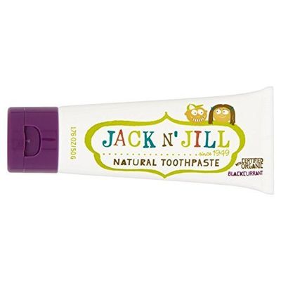 Jack N' Jill Natural Blackcurrant Toothpaste with Organic Flavoring, 50 g