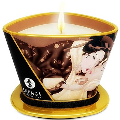 Shunga Mini Candlelight Caress Chocolate Massage Candle, 170 ml