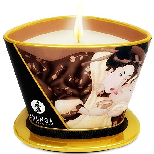 Shunga Mini Candlelight Caress Chocolate Massage Candle, 170 ml